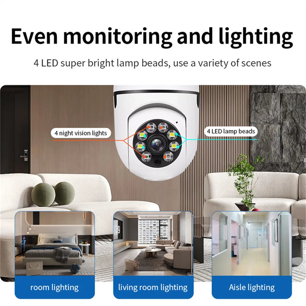 Light Bulb Security Camera Indoor/Outdoor