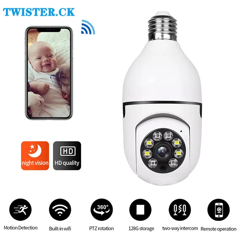 Light Bulb Security Camera Indoor/Outdoor